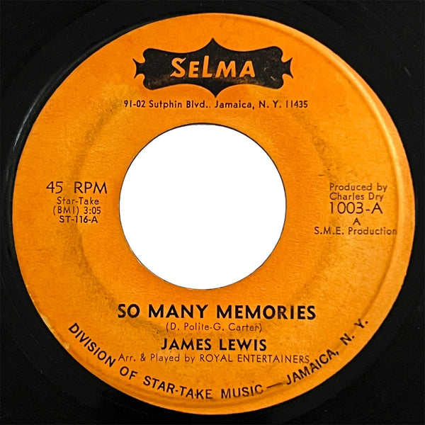James Lewis - So Many Memories