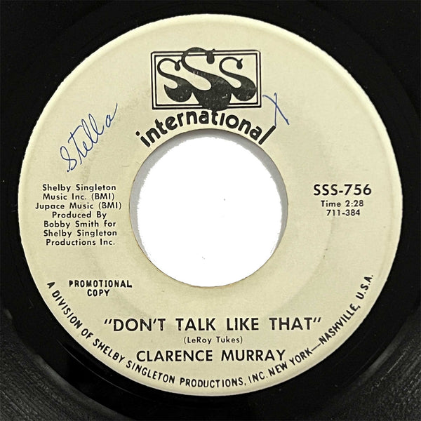 Clarence Murray - Don't Talk Like That