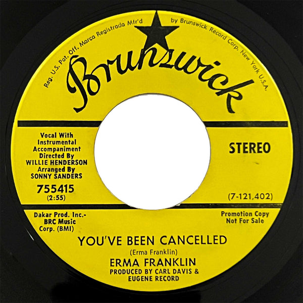 Erma Franklin - You've Been Cancelled (promo)