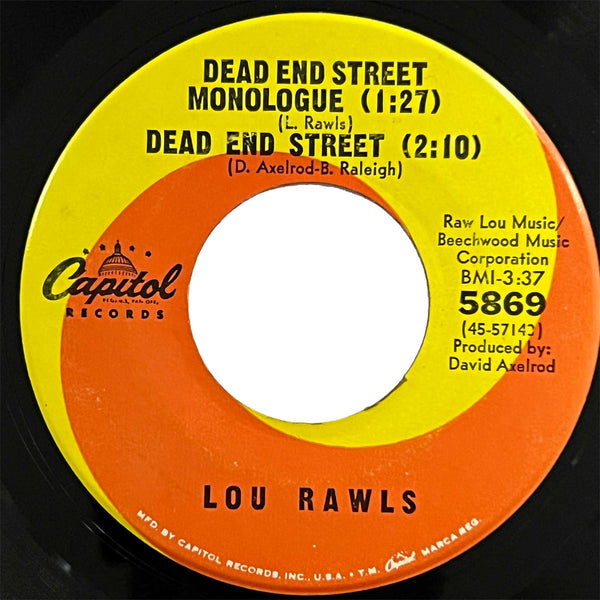 Lou Rawls - Dead End Street / Yes It Hurts