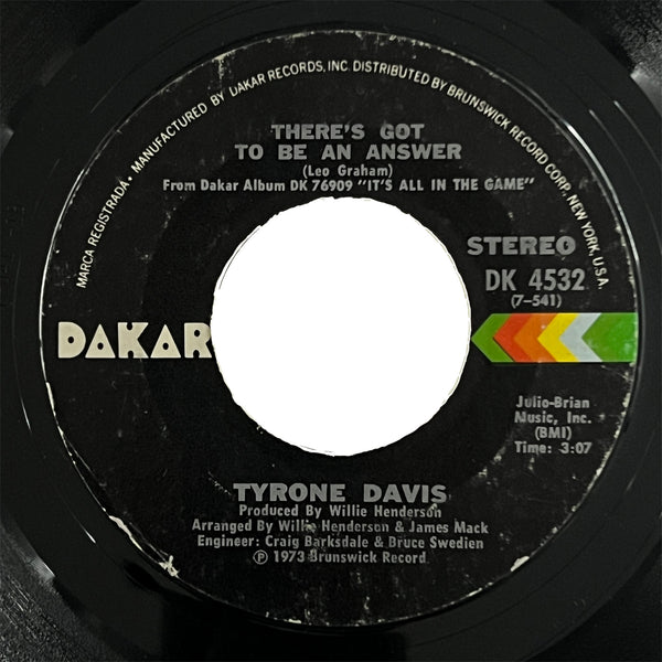 Tyrone Davis - What Goes Up (Must Come Down)