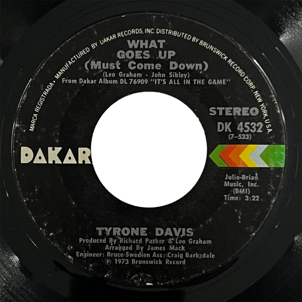 Tyrone Davis - What Goes Up (Must Come Down)