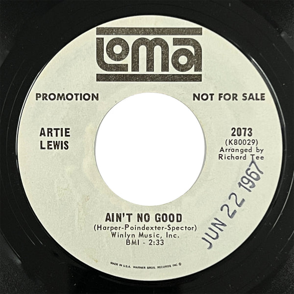 Artie Lewis - Ain't No Good (promo)
