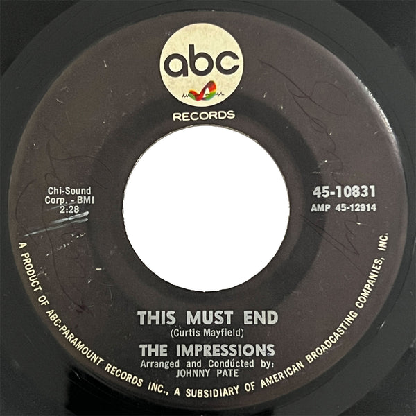 Impressions - Can't Satisfy