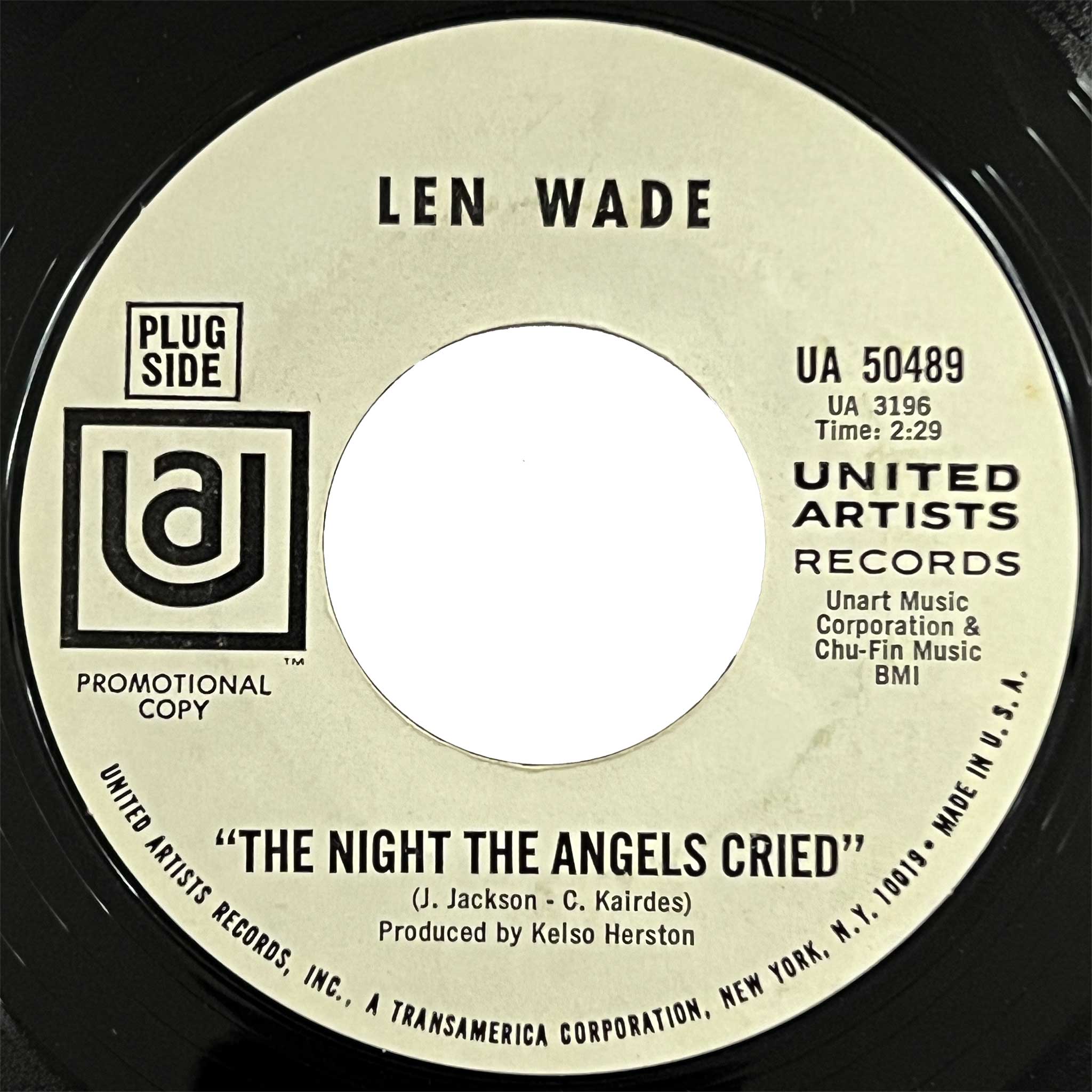 Len Wade - The Night The Angels Cried