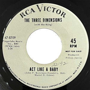 Three Dimensions - Act Like A Baby