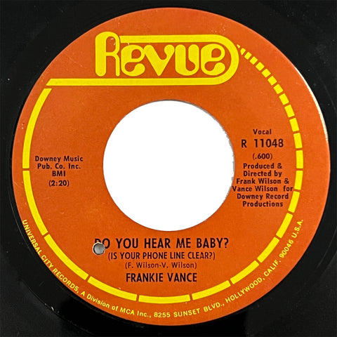 Frankie Vance - Do You Hear Me Baby?