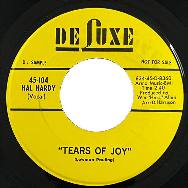 Hal Hardy - Tears Of Joy (promo)