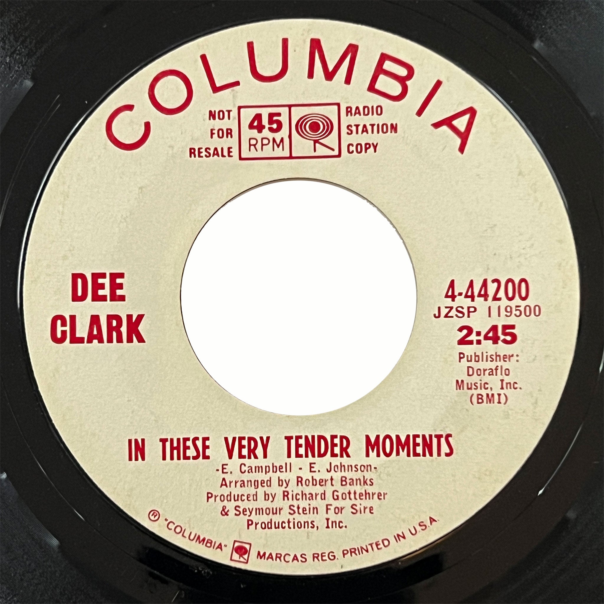 Dee Clark - In These Very Tender Moments (promo)