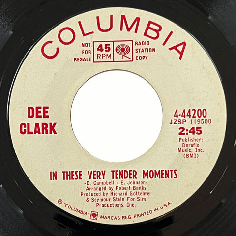 Dee Clark - In These Very Tender Moments (promo)
