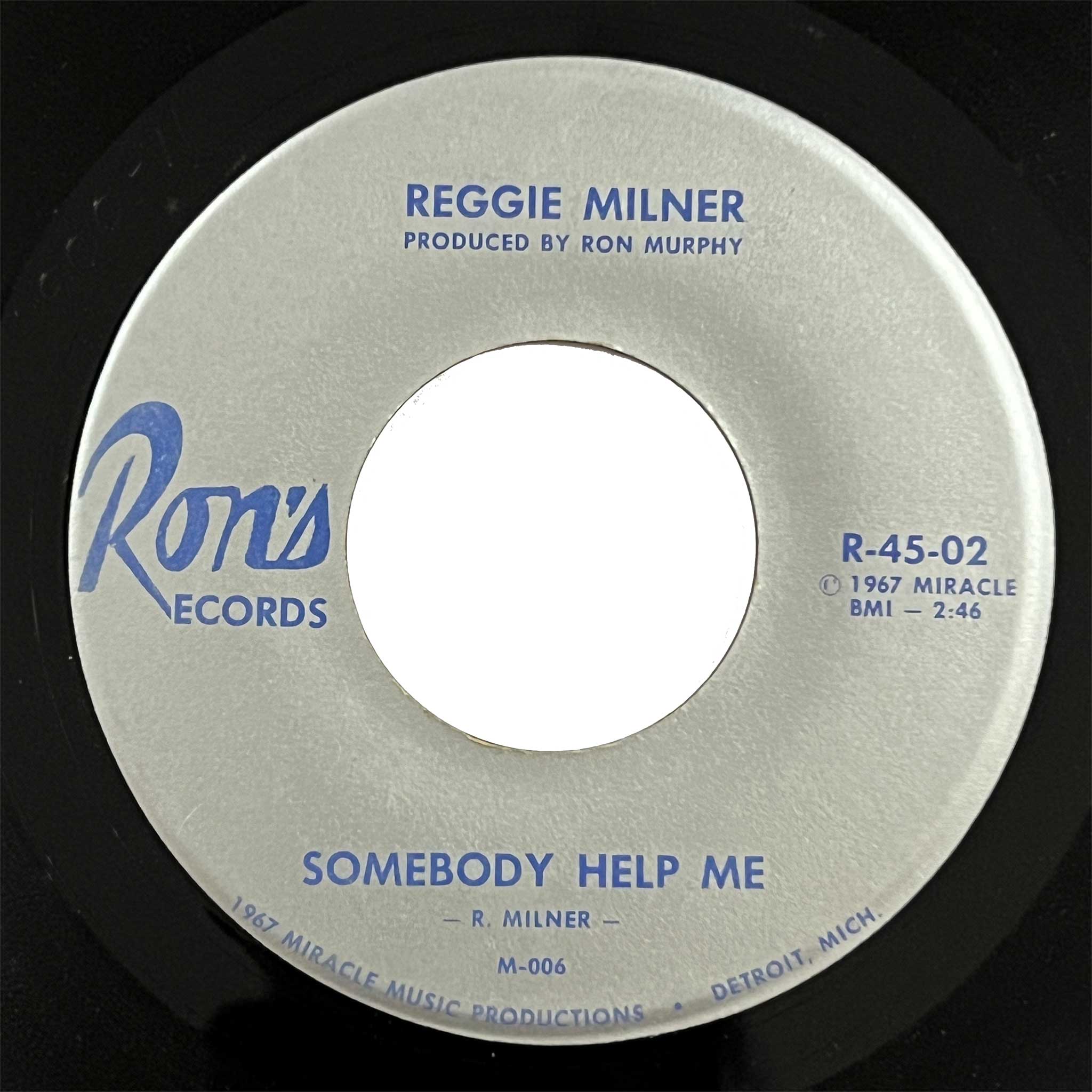 Reggie Milner - Somebody Help Me