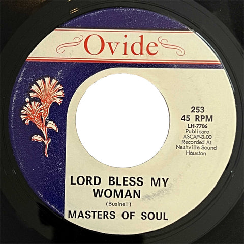 Masters of Soul - Lord Bless My Woman (multi coloured label)