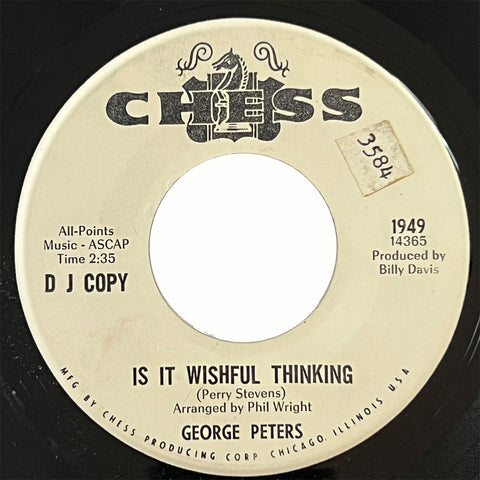 George Peters - Is It Wishful Thinking (promo)