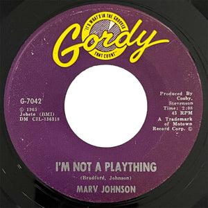 Marv Johnson - I'm Not A Plaything