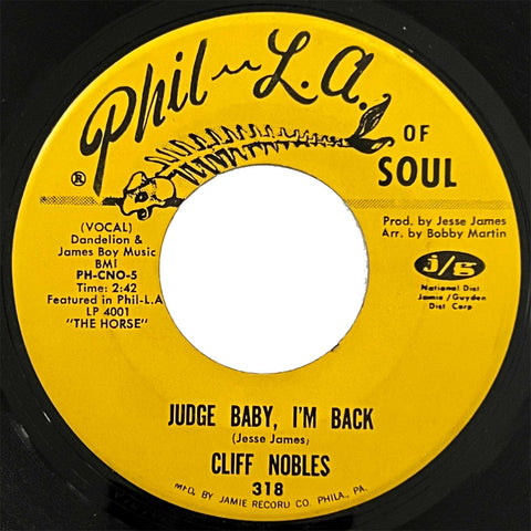 Cliff Nobles - Judge Baby, Im Back