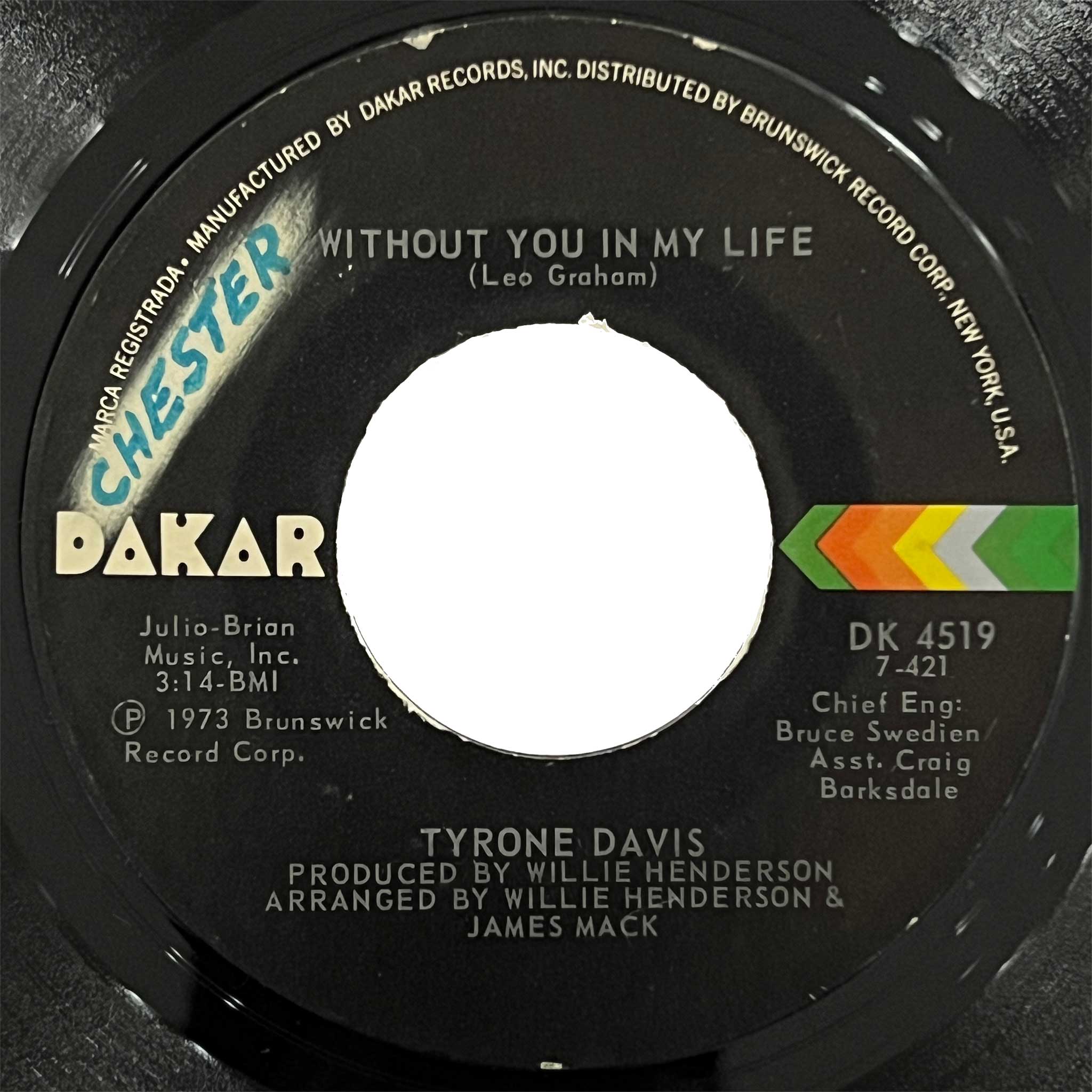 Tyrone Davis - Without You In My Life