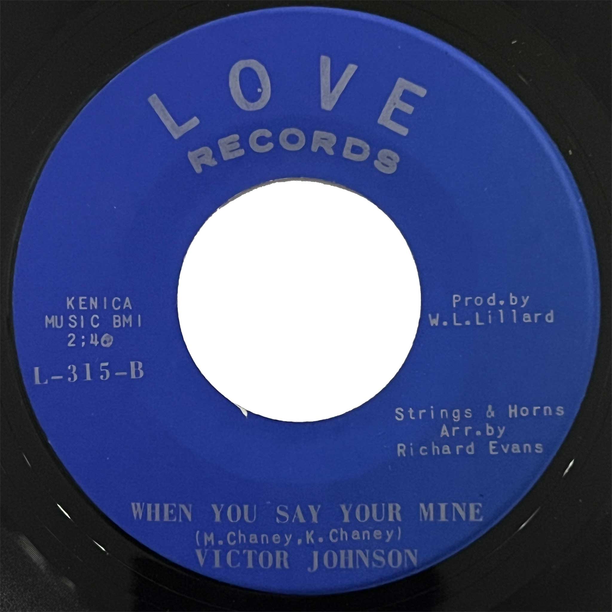 Victor Johnson - When You Say Your Mine