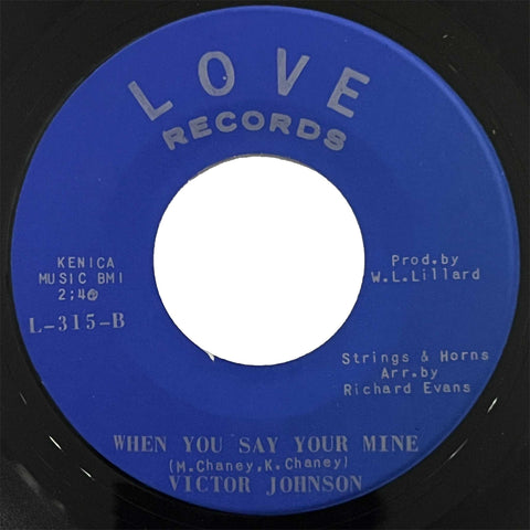 Victor Johnson - When You Say Your Mine