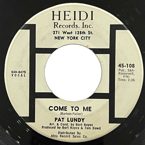 Pat Lundy - Come To Me