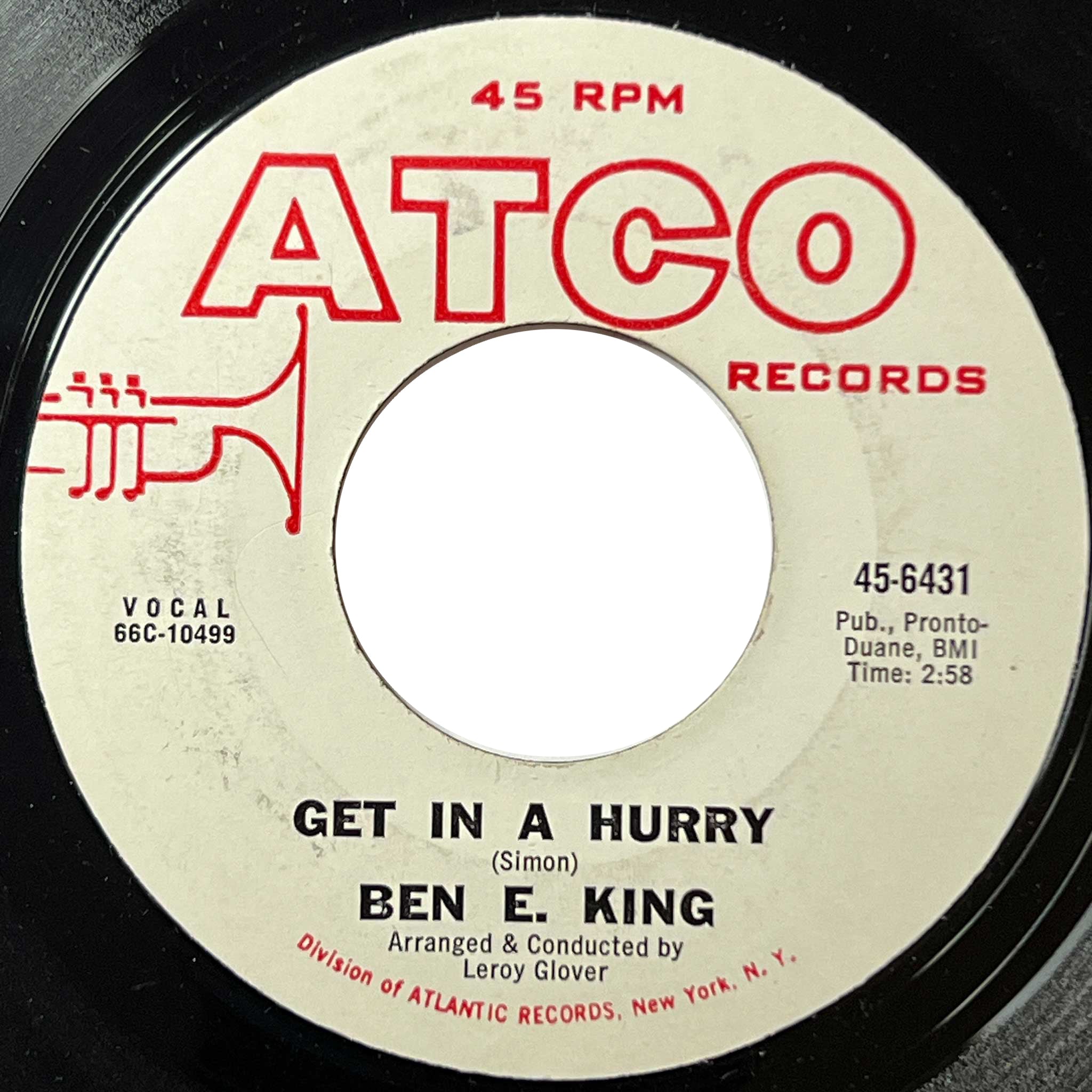 Ben E. King - Get In A Hurry