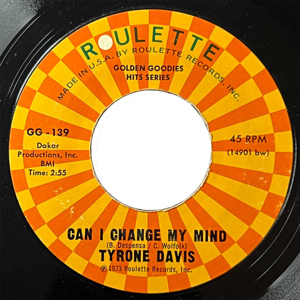 Tyrone Davis - Can I Change My Mind - alternate 1968 ABC version