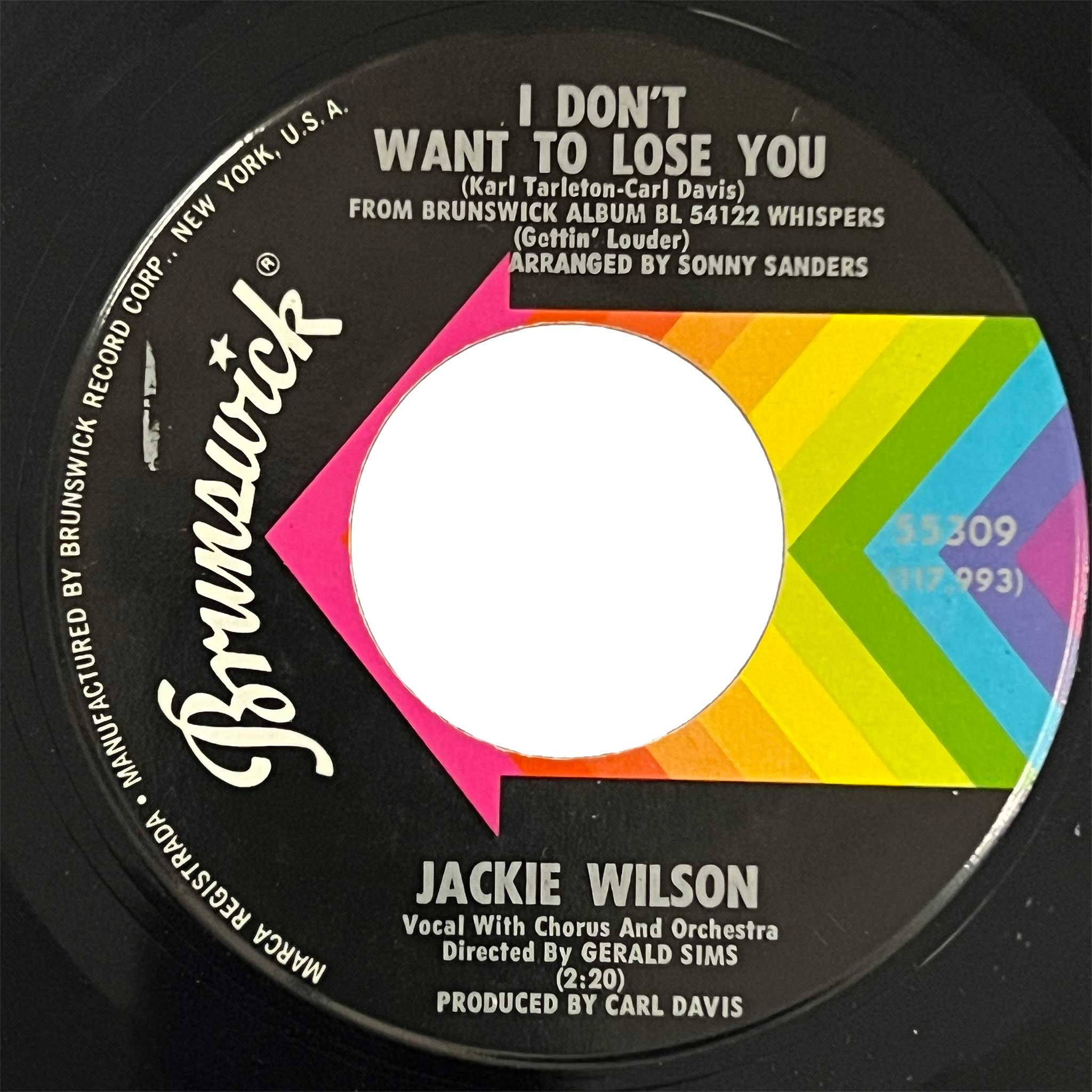 Jackie Wilson - I Don't Want To Lose You / Just Be Sincere