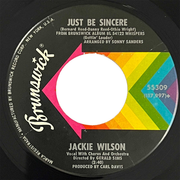 Jackie Wilson - I Don't Want To Lose You / Just Be Sincere