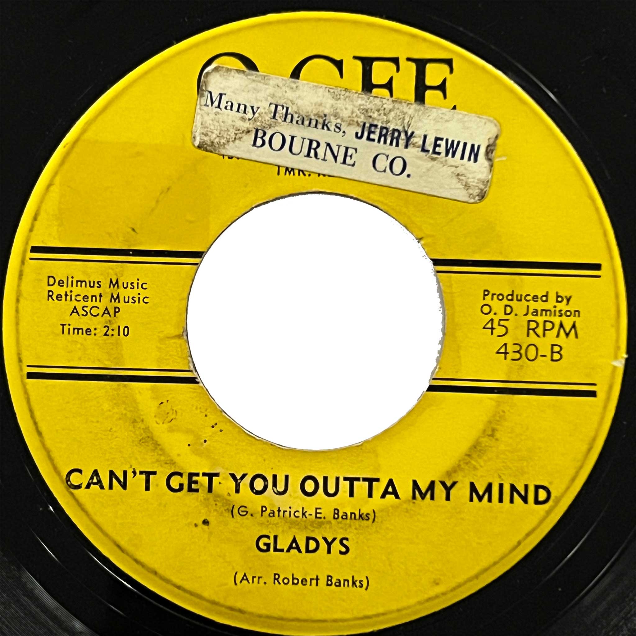 Gladys - I Can't Get You Outta My Mind