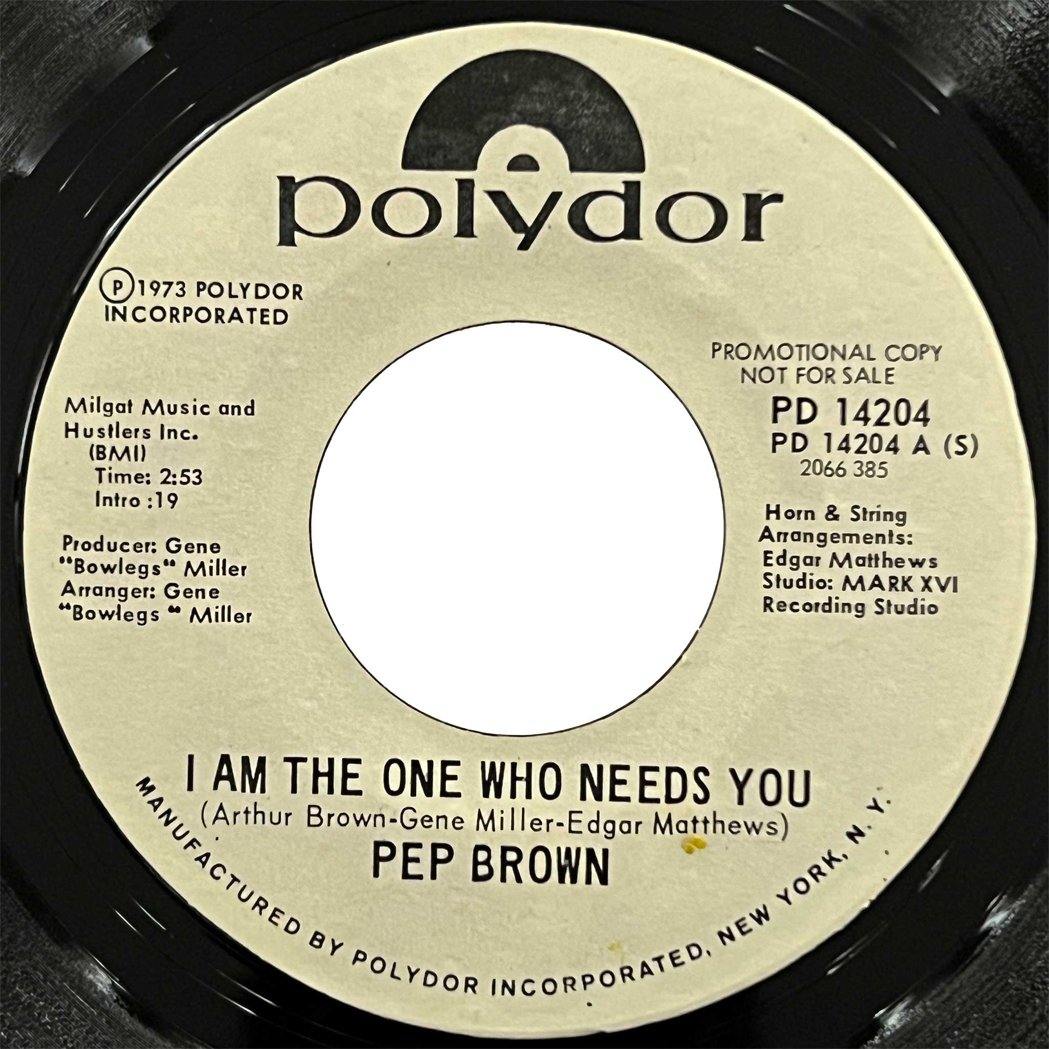 Pep Brown - I Am The One Who Need You