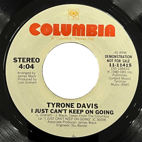 Tyrone Davis - I Just Cant Keep On Going