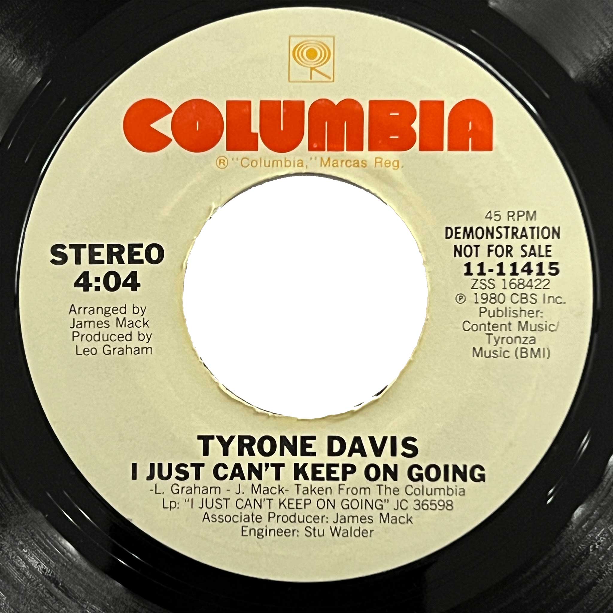 Tyrone Davis - I Just Cant Keep On Going