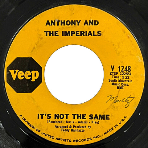 Anthony & The Imperials - It's Not The Same