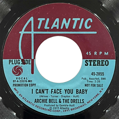 Archie Bell and The Drells - I Can't Face You Baby (promo)