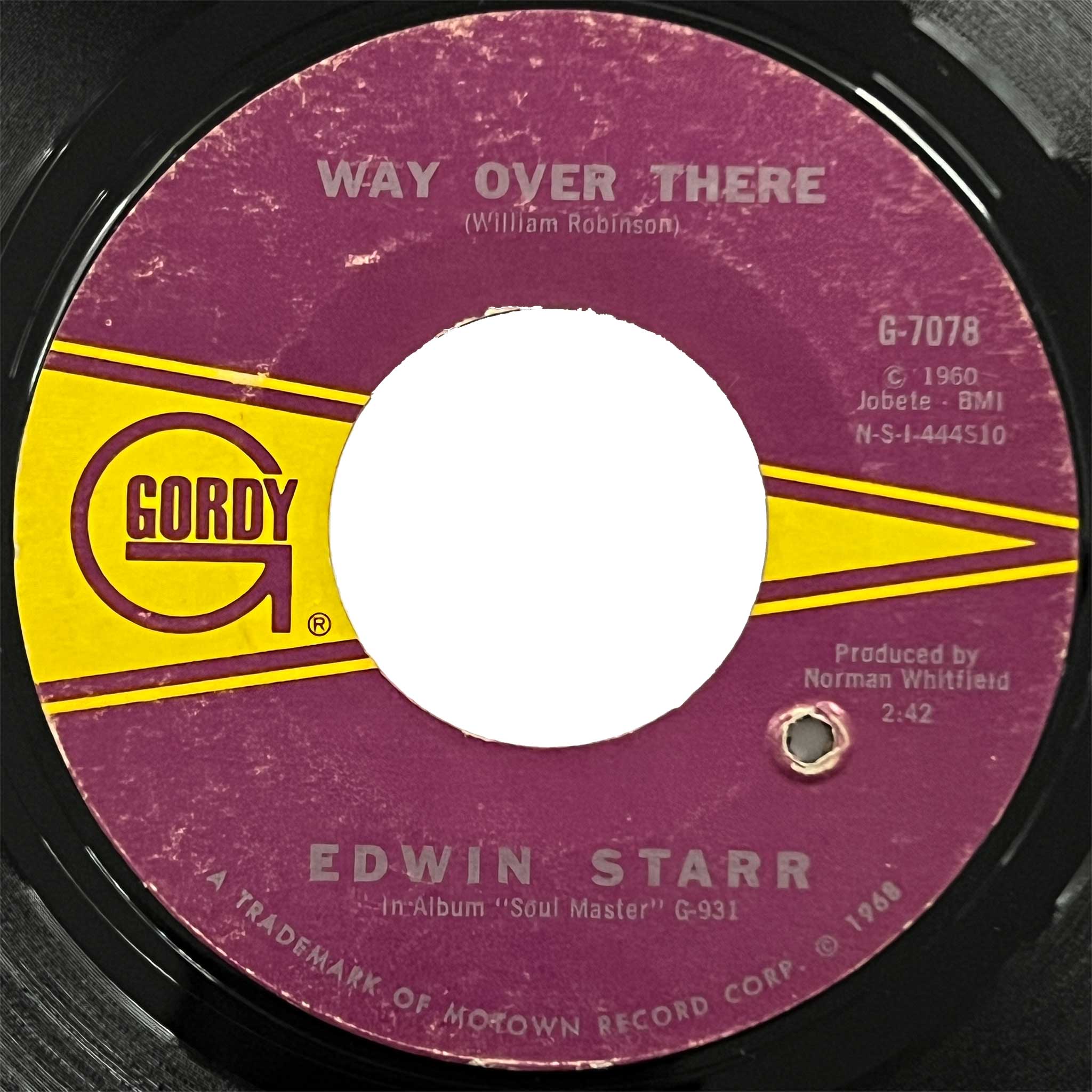 Edwin Starr - Way Over There (styrene)