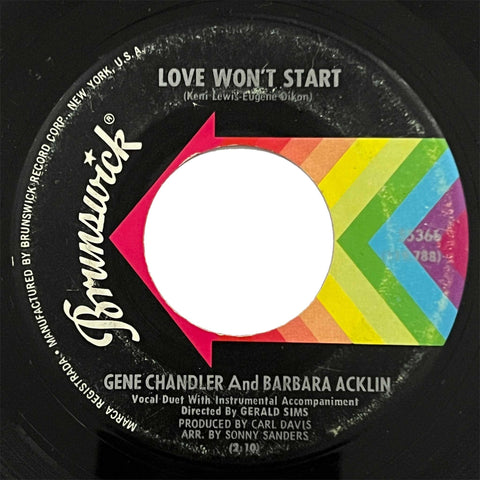 Gene Chandler and Barbara Acklin - Love Won't Start