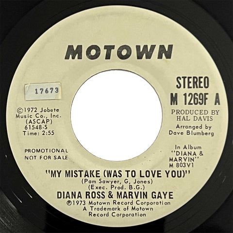 Diana Ross and Marvin Gaye - My Mistake (Was To Love You) (promo)