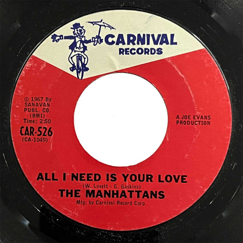 Manhattans - All I Need Is Your Love