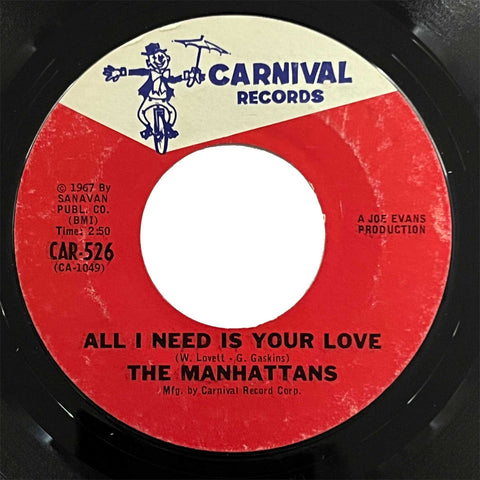 Manhattans - All I Need Is Your Love