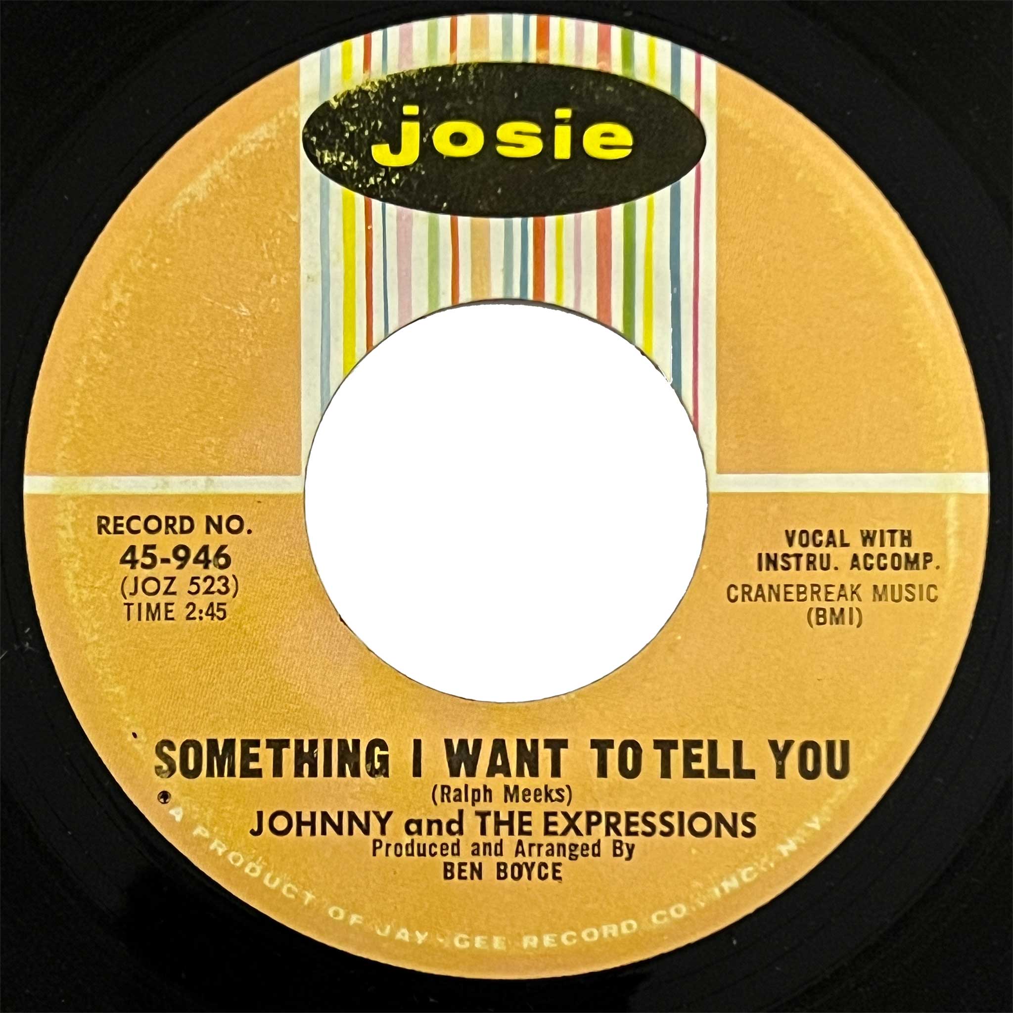 Johnny and The Expressions - Something I Want To Tell You