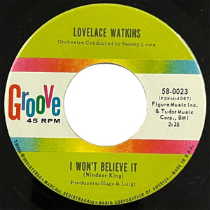 Lovelace Watkins - I Won't Believe It