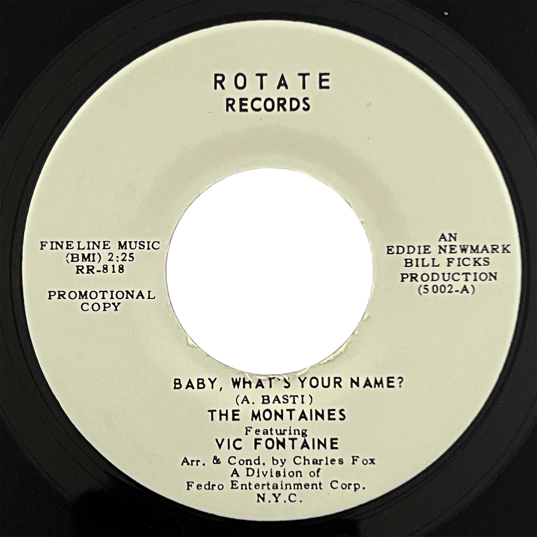 Vic Fontaine and The Montaines - Baby, What's Your Name