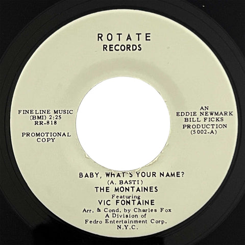 Vic Fontaine and The Montaines - Baby, What's Your Name