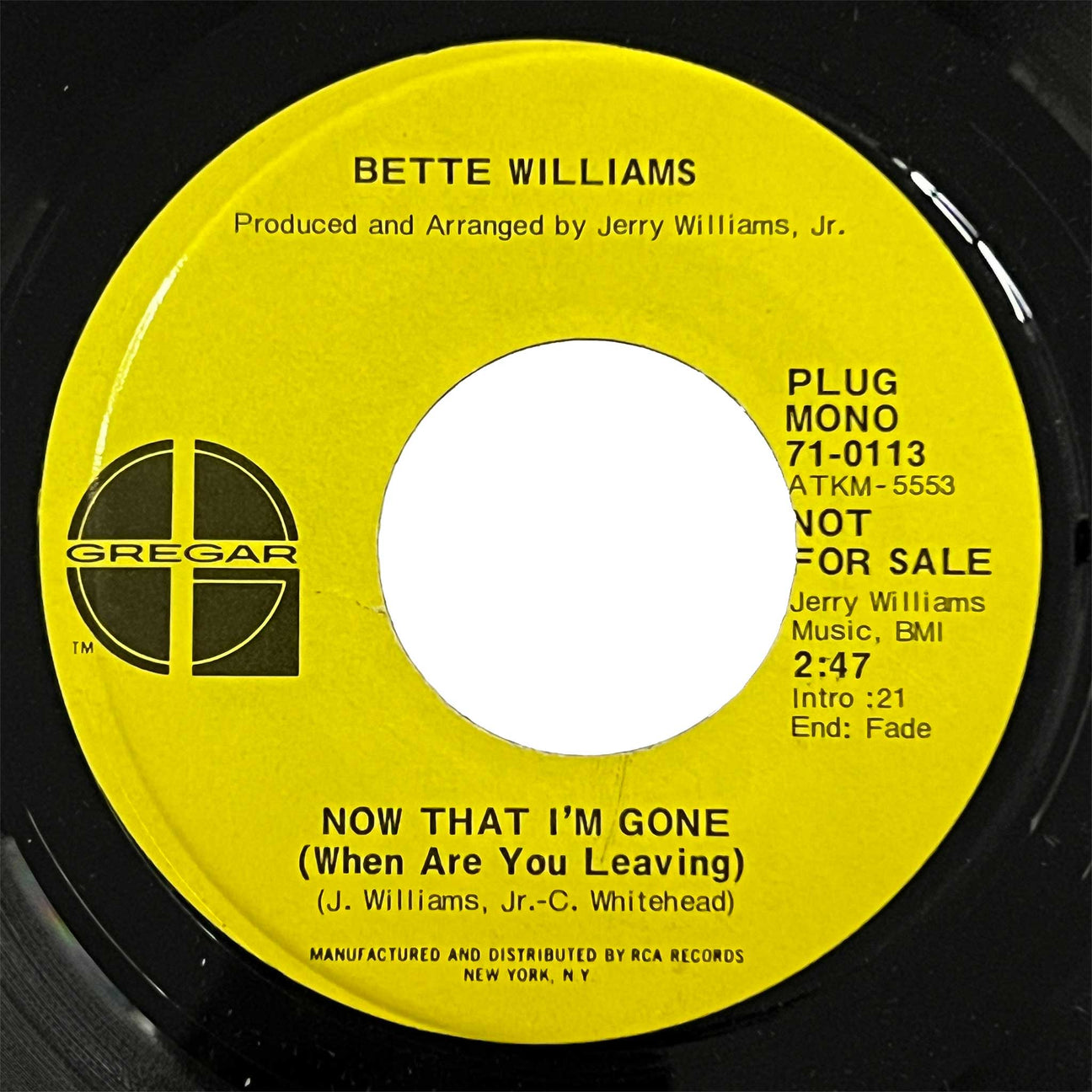 Bette Williams - Now That Im Gone | Inksplat Records