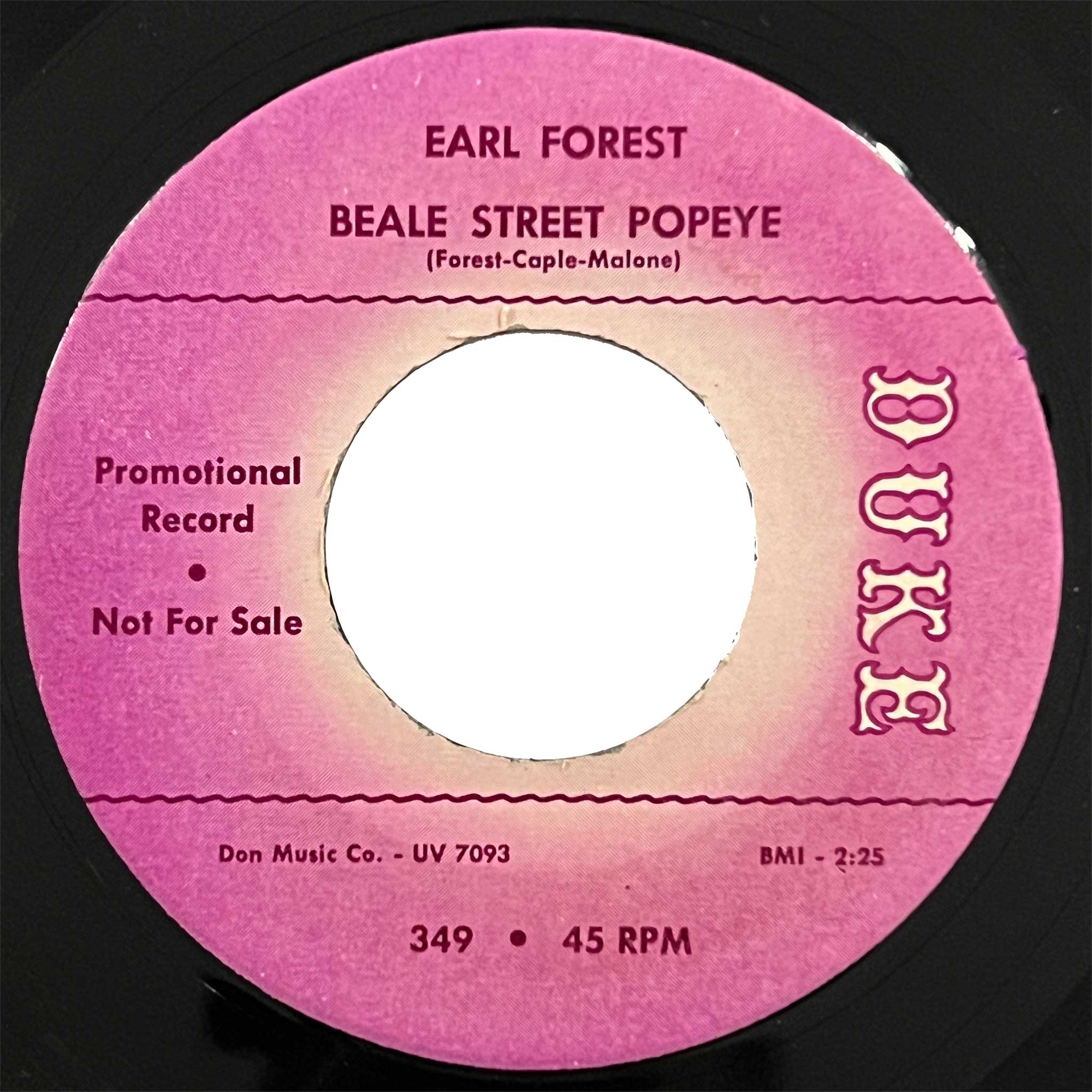 Earl Forest - Beale Street Popeye