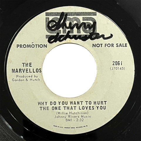 Marvellos - Why Do You Want To Hurt The One That Loves You