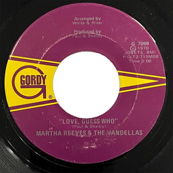 Martha Reeves and Vandellas - Love, Guess Who