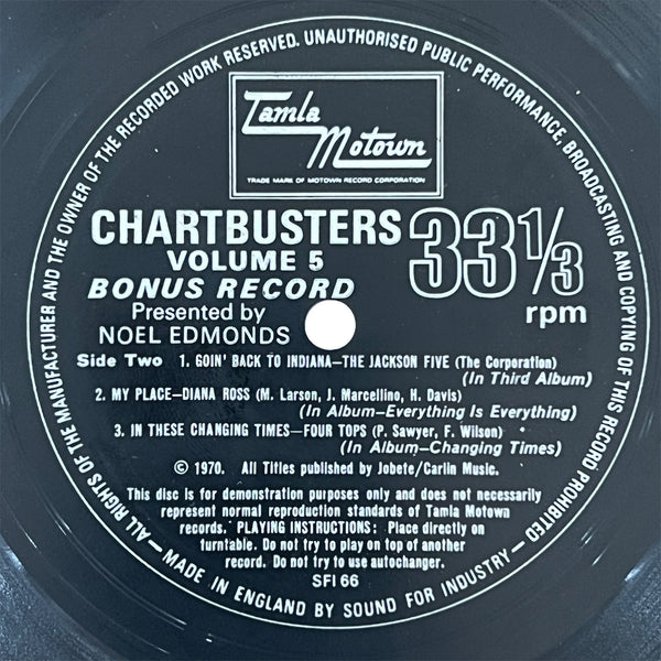 Chartbusters Vol 5 - Flexi Disc Bonus Record