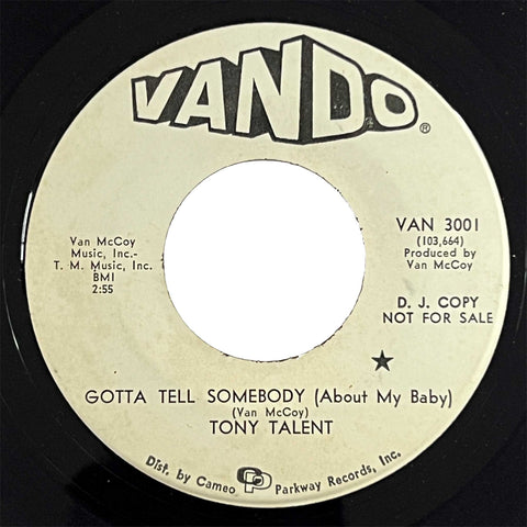 Tony Talent - Gotta Tell Somebody (About My Baby)