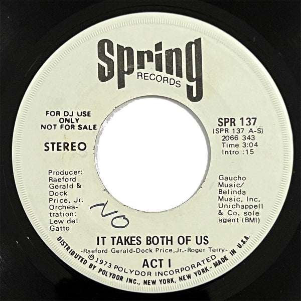 Act I - It Takes Both Of Us
