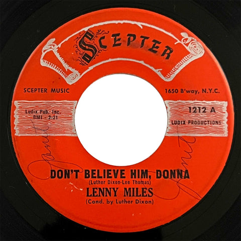 Lenny Miles - Don't Believe Him, Donna